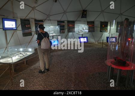 San Pedro de Atacama, Chili - 28 novembre 2023 : Museo del Meteorite dans la ville désertique de San Pedro de Atacama Banque D'Images