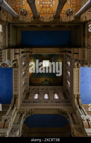 Rome, Italie - 31 août 2023 : Grande Synagogue de Rome. Bien que la communauté juive de Rome remonte au IIe siècle B. C, le synagogu actuel Banque D'Images