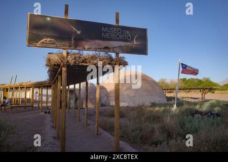 San Pedro de Atacama, Chili - 28 novembre 2023 : Museo del Meteorite dans la ville désertique de San Pedro de Atacama Banque D'Images