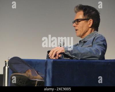 BMCC Theater, 199 Chambers St, Manhattan, NY 10007, 14 juin 2024. Kevin Bacon, a-List Motion Picture Star, assiste à une rétrospective sur son tube intemporel, « Footloose », au Tribeca Festival de 2024 à New York. Crédit : ©Julia Mineeva/EGBN TV News/Alamy Live News Banque D'Images