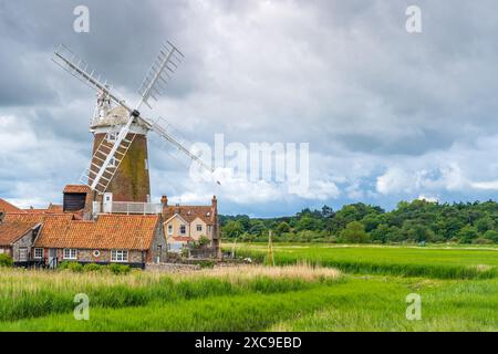 Moulin de Cley à Cley Next The Sea dans le nord du Norfolk au Royaume-Uni en orientation paysage Banque D'Images