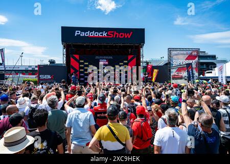 Misano, Italie. 15 juin 2024. Podium pendant SBK - SuperPole et course 1 Pirelli Emilia-Romagna Round, World Superbike - SBK course à Misano, Italie, 15 juin 2024 crédit : Agence photo indépendante/Alamy Live News Banque D'Images