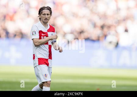 Olympiastadion, Berlin, Allemagne. 15 juin 2024. Euro 2024 Groupe B Football, Espagne contre Croatie ; Luka Modric (CRO) crédit : action plus Sports/Alamy Live News Banque D'Images