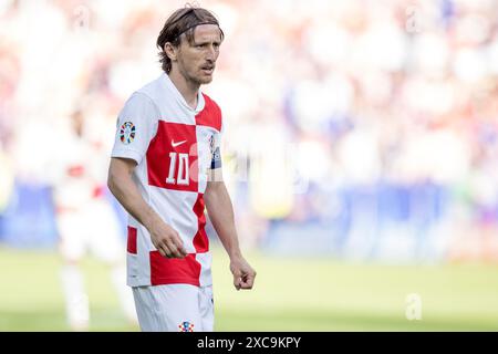 Olympiastadion, Berlin, Allemagne. 15 juin 2024. Euro 2024 Groupe B Football, Espagne contre Croatie ; Luka Modric (CRO) crédit : action plus Sports/Alamy Live News Banque D'Images