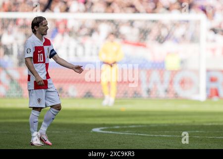 Olympiastadion, Berlin, Allemagne. 15 juin 2024. Euro 2024 Groupe B Football, Espagne contre Croatie ; Luka Modric (CRO) crédit : action plus Sports/Alamy Live News Banque D'Images