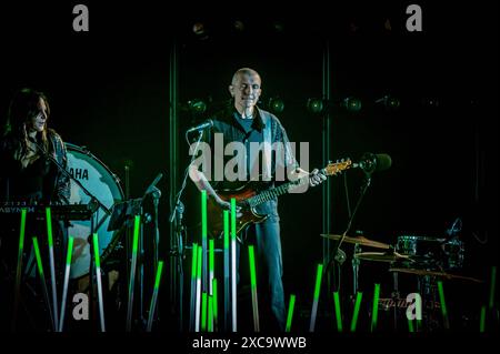 Concert de musique de chanteur italien - Biagio Antonacci - Funziona Solo se Stiamo Insieme Tour 2024 Massimo Varini pendant Biagio Antonacci - Funziona Solo se Stiamo Insieme Tour 2024, concert de musique de chanteur italien à Rome, Italie, 14 juin 2024 Rome terme di Caracalla Italie Copyright : xTommasoxNotarangelox/xLiveMediax LPM 1403081 Banque D'Images