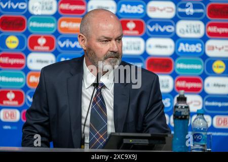 Stephen Clarke (Schottland, formateur), Pressekonferenz, GER, Allemagne (GER) v. Scottland (SCO), Fussball Europameisterschaft, UEFA EURO 2024, Gruppe A, 1. Spieltag, 14.06.2024, Foto : Eibner-Pressefoto/Sascha Walther Banque D'Images