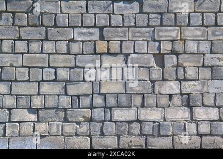 Vieux fond de mur de bloc de béton et texture. Banque D'Images