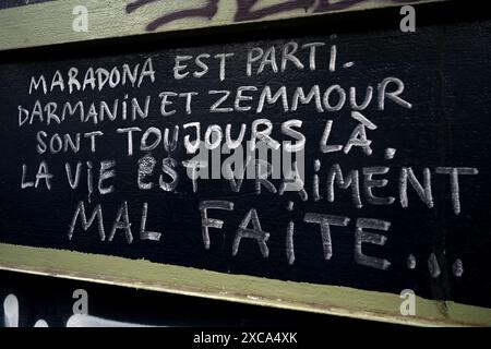 Paris, France. 15 juin 2024. Julien Mattia/le Pictorium - manifestation contre l'extrême droite et pour le Front populaire - 15/06/2024 - France/Ile-de-France (région)/Paris - des dizaines de milliers de personnes se sont rassemblées sur la place de la république pour marcher contre l'extrême droite aux élections législatives anticipées et pour l'union de la gauche (nouveau front populaire), à Paris, le 15 juin 2024. Crédit : LE PICTORIUM/Alamy Live News Banque D'Images