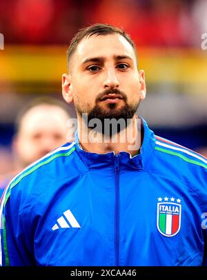 Le gardien italien Gianluigi Donnarumma lors du match du Groupe B de l'UEFA Euro 2024 au BVB Stadion Dortmund à Dortmund, Allemagne. Date de la photo : samedi 15 juin 2024. Banque D'Images