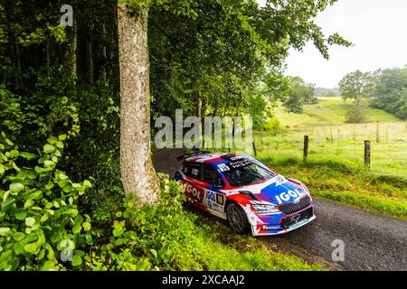 Gérardmer, France. 15 juin 2024. 4ème tour du Championnat de, France. , . Des Rallyes 2024, du 15 au 16 juin à Gérardmer, France - photo Bastien Roux/DPPI crédit : DPPI Media/Alamy Live News Banque D'Images