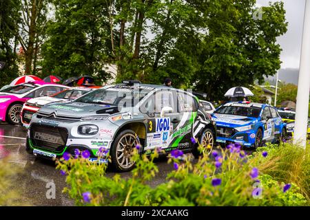 Gérardmer, France. 15 juin 2024. 4ème tour du Championnat de, France. , . Des Rallyes 2024, du 15 au 16 juin à Gérardmer, France - photo Bastien Roux/DPPI crédit : DPPI Media/Alamy Live News Banque D'Images
