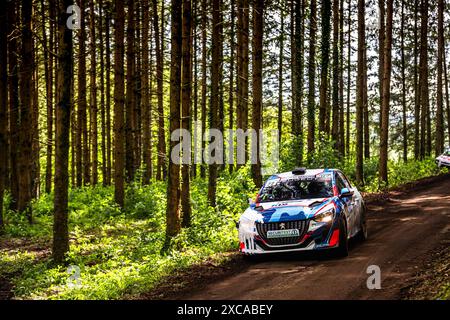 Gérardmer, France. 15 juin 2024. 4ème tour du Championnat de, France. , . Des Rallyes 2024, du 15 au 16 juin à Gérardmer, France - photo Damien Saulnier/DPPI crédit : DPPI Media/Alamy Live News Banque D'Images