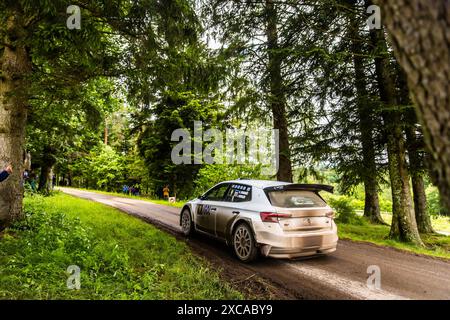 Gérardmer, France. 15 juin 2024. 4ème tour du Championnat de, France. , . Des Rallyes 2024, du 15 au 16 juin à Gérardmer, France - photo Bastien Roux/DPPI crédit : DPPI Media/Alamy Live News Banque D'Images