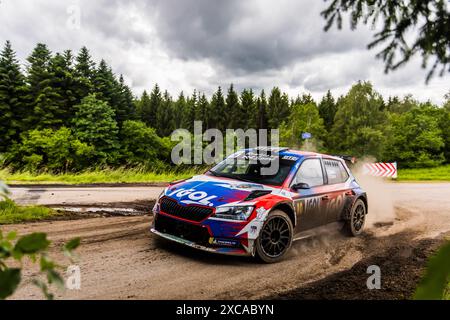 Gérardmer, France. 15 juin 2024. 4ème tour du Championnat de, France. , . Des Rallyes 2024, du 15 au 16 juin à Gérardmer, France - photo Bastien Roux/DPPI crédit : DPPI Media/Alamy Live News Banque D'Images