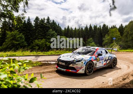 Gérardmer, France. 15 juin 2024. 4ème tour du Championnat de, France. , . Des Rallyes 2024, du 15 au 16 juin à Gérardmer, France - photo Bastien Roux/DPPI crédit : DPPI Media/Alamy Live News Banque D'Images