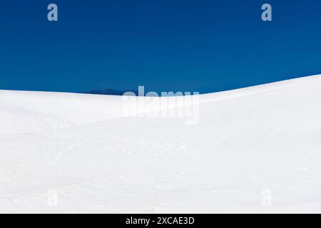 Dunes de sable dans l'Alkali Flat, White Sands National Park, Nouveau-Mexique, États-Unis Banque D'Images