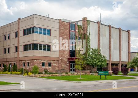 FORT COLLINS, CO, États-Unis - 13 MAI 2024 : bâtiment de microbiologie à l'Université d'État du Colorado. Banque D'Images