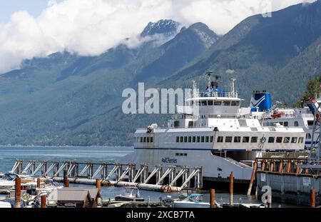 Vancouver CAN, Kanada / Canada, Urlaubseindruecke und Sehenswuerdigkeiten, 15.06.2024. Faehre im BC Ferries terminal Horseshoe Bay. CAN, Kanada / Canada, Urlaubseindruecke und Sehenswuerdigkeiten, 14.06.2024. *** Vancouver CAN, Canada Canada, impressions de vacances et lieux d'intérêt, 15 06 2024 Ferry at BC Ferries terminal Horseshoe Bay CAN, Canada Canada, impressions de vacances et lieux d'intérêt, 14 06 2024 Copyright : xEibner-Pressefoto/HeikexFeinerx EP HFR Banque D'Images