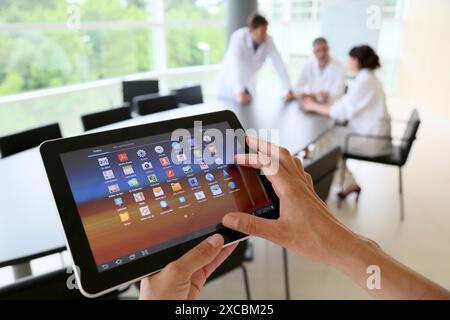 Shinthesis Lab, laboratoire de recherche, R&d+i, conception et synthèse de nouvelles entités chimiques ayant des applications thérapeutiques en oncologie, découverte et développement Banque D'Images