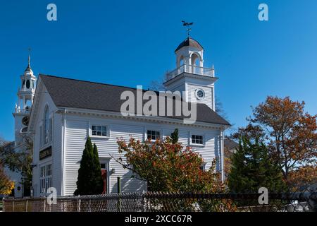 Manchester-by-the-Sea, Massachusetts, États-Unis - 28 octobre 2023 : vue de la caserne de pompiers Seaside No 1, dans la ville de Manchester-by-the-Sea, dans le Stat Banque D'Images