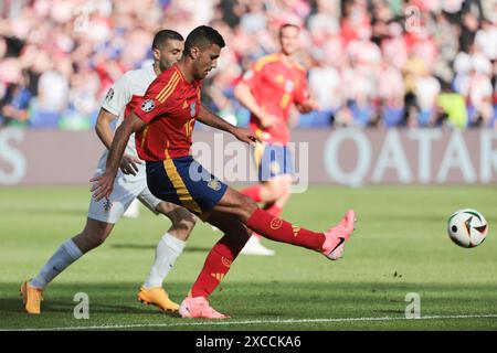 Berlin, Allemagne. 15 juin 2024. Rodri d'Espagne lors de l'UEFA Euro 2024, Groupe B, match de football entre l'Espagne et la Croatie le 15 juin 2024 à l'Olympiastadion de Berlin, Allemagne - photo Jean Catuffe/DPPI crédit : DPPI Media/Alamy Live News Banque D'Images