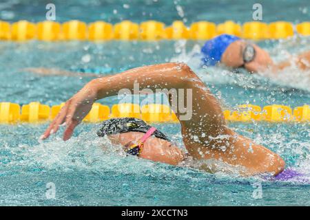 Anna Egorova participe aux Championnats de France de natation 2024 à Chartres, France, le 16 juin 2024. Photo de Laurent Zabulon/ABACAPRESS. COM Banque D'Images