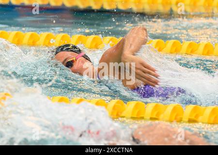 Anna Egorova participe aux Championnats de France de natation 2024 à Chartres, France, le 16 juin 2024. Photo de Laurent Zabulon/ABACAPRESS. COM Banque D'Images