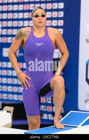 Anna Egorova participe aux Championnats de France de natation 2024 à Chartres, France, le 16 juin 2024. Photo de Laurent Zabulon/ABACAPRESS. COM Banque D'Images