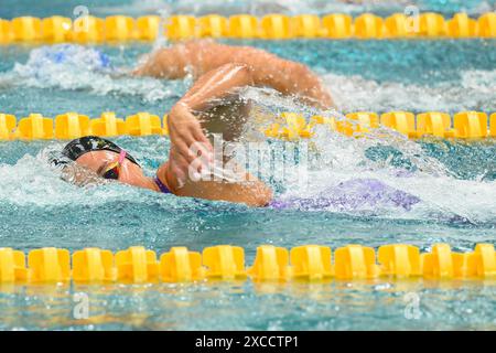 Anna Egorova participe aux Championnats de France de natation 2024 à Chartres, France, le 16 juin 2024. Photo de Laurent Zabulon/ABACAPRESS. COM Banque D'Images