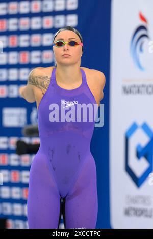 Anna Egorova participe aux Championnats de France de natation 2024 à Chartres, France, le 16 juin 2024. Photo de Laurent Zabulon/ABACAPRESS. COM Banque D'Images