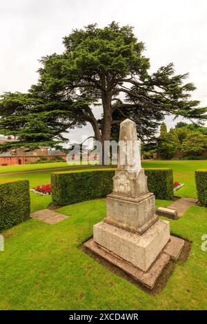 Mémorial à Sir Briggs, un cheval de cavalerie qui a participé à la bataille d'Alma, à Tredegar House, pays de Galles, Royaume-Uni Banque D'Images