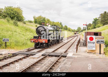 GWR 2900 'Saint' classe No 299, Lady of Legend. Locomotive à vapeur 4-6-0 achevée 2019 construite en grande partie au centre ferroviaire de Didcot. Banque D'Images