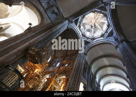 Cathédrale, Saint Jacques de Compostelle, Galice, Espagne, province. Banque D'Images