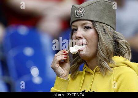 Gelsenkirchen, Allemagne. 16 juin 2024. GELSENKIRCHEN, Veltins Arena, 16-06-2024, Championnat d'Europe de Football Euro2024, match de groupes n°2 entre la Serbie et l'Angleterre. Crédit : Pro Shots/Alamy Live News Banque D'Images