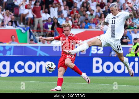 Stuttgart, Allemagne. 16 juin 2024. Fussball UEFA EURO 2024 Gruppenphase 1. Spieltag Slowenien - Daenemark AM 16.06.2024 in der Stuttgart Arena in Stuttgart X Foto : Revierfoto crédit : ddp Media GmbH/Alamy Live News Banque D'Images