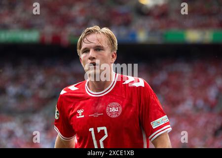Victor Bernth Flesner Kristiansen (Daenemark, #17), GER, Slovénie (SVN) vs Danemark (DEN), Fussball Europameisterschaft, UEFA EURO 2024, Gruppe C, 1. Spieltag, 16.06.2024 Foto : Eibner-Pressefoto/Michael Memmler Banque D'Images