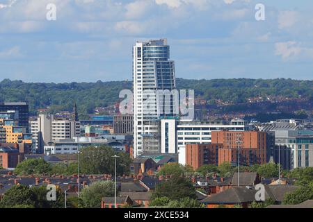 Bridgewater place également connu sous le nom de bâtiment Dalek dans le centre-ville de Leeds, West Yorkshire, Royaume-Uni Banque D'Images