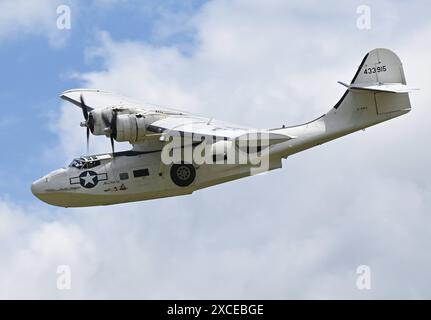 16.06.2024, xjhx, Wirtschaft Flugplatz-Kerb Gelnhausen 2024 v.l. Flugzeug Maschine Consolidated 28 Catalina, enregistrement / numéro de série : G-PBYA, autre numéro de série : 433915 nom Miss Pick Up Gelnhausen *** 16 06 2024, xjhx, Wirtschaft Flugplatz Kerb Gelnhausen 2024 v l Flugzeug Maschine Consolidated 28 Catalina, Registration Serial G PBYA, Alternate Serial 433915 nom Miss Pick Up Gelnhausen Banque D'Images