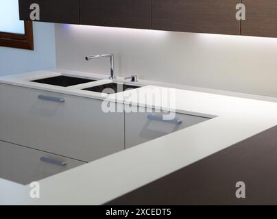 Meubles de cuisine, exposition-vente Banque D'Images