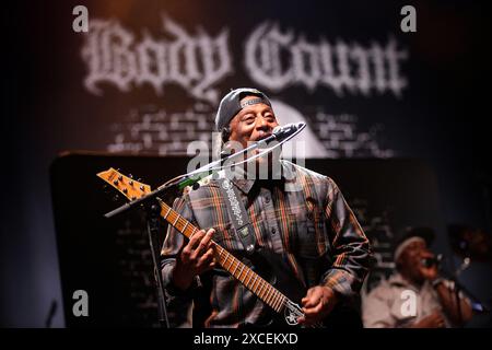 Zagreb, Croatie. 16 juin 2024. Ernie C de Body Count se produit lors d'un concert au Salata Sports Cneter à Zagreb, en Croatie, le 16 juin 2024. Photo : Zeljko Hladika/PIXSELL crédit : Pixsell/Alamy Live News Banque D'Images