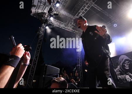 Zagreb, Croatie. 16 juin 2024. Ice-T de Body Count se produit lors d'un concert au Salata Sports Cneter à Zagreb, en Croatie, le 16 juin 2024. Photo : Zeljko Hladika/PIXSELL crédit : Pixsell/Alamy Live News Banque D'Images