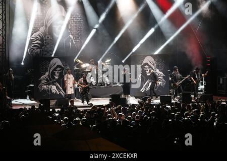 Zagreb, Croatie. 16 juin 2024. Les membres de Body Count se produisent lors d'un concert au Salata Sports Cneter à Zagreb, Croatie, le 16 juin 2024. Photo : Zeljko Hladika/PIXSELL crédit : Pixsell/Alamy Live News Banque D'Images