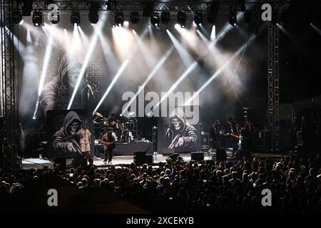 Zagreb, Croatie. 16 juin 2024. Les membres de Body Count se produisent lors d'un concert au Salata Sports Cneter à Zagreb, Croatie, le 16 juin 2024. Photo : Zeljko Hladika/PIXSELL crédit : Pixsell/Alamy Live News Banque D'Images