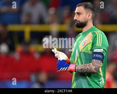 DORTMUND - Italie le gardien Gianluigi Donnarumma lors du match du groupe B de l'UEFA EURO 2024 opposant l'Italie et l'Albanie au signal Iduna Park le 15 juin 2024 à Dortmund, Allemagne. ANP | Hollandse Hoogte | Gerrit van Keulen Banque D'Images