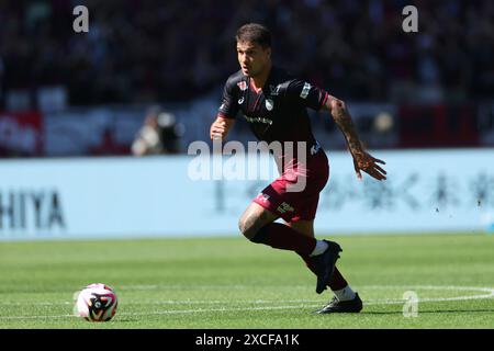 Stade national du Japon, Tokyo, Japon. 16 juin 2024. Matheus Thuler (Vissel), 16 JUIN 2024 - Football/Football : 2024 J1 League match entre Vissel Kobe - Kawasaki frontale au Japan National Stadium, Tokyo, Japon. Crédit : YUTAKA/AFLO SPORT/Alamy Live News Banque D'Images