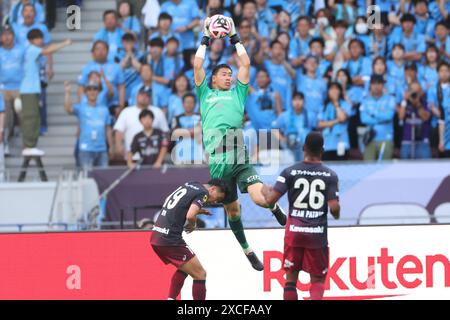 Stade national du Japon, Tokyo, Japon. 16 juin 2024. Daiya Maekawa (Vissel), 16 JUIN 2024 - Football/Football : 2024 J1 League match entre Vissel Kobe - Kawasaki frontale au Japan National Stadium, Tokyo, Japon. Crédit : YUTAKA/AFLO SPORT/Alamy Live News Banque D'Images