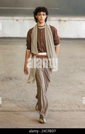 Milan, Italien. 16 juin 2024. MAGLIANO Spring/Summer 2025 Runway lors de la Fashion week de Milan Menswear le 2024 juin - Milan, Italie 16/06/2024 crédit : dpa/Alamy Live News Banque D'Images