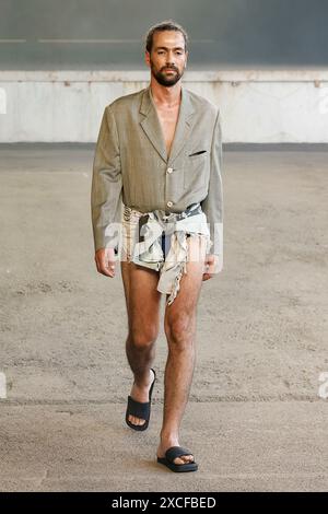 Milan, Italien. 16 juin 2024. MAGLIANO Spring/Summer 2025 Runway lors de la Fashion week de Milan Menswear le 2024 juin - Milan, Italie 16/06/2024 crédit : dpa/Alamy Live News Banque D'Images