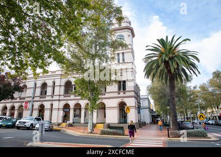 Tamworth Australie, bâtiment historique Post and Telegraph Office qui est classé au patrimoine, Nouvelle-Galles du Sud, Australie Banque D'Images